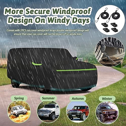 6 Layers Custom Car Cover Waterproof for Hummer H2 SUV 2002-2009 - size: H2 Cover