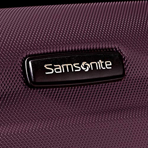 Samsonite Omni PC Hardside Expandable Luggage with Spinner Wheels, Purple, Checked-Medium 24-Inch - color: Purple, size: Checked-Medium 24-Inch