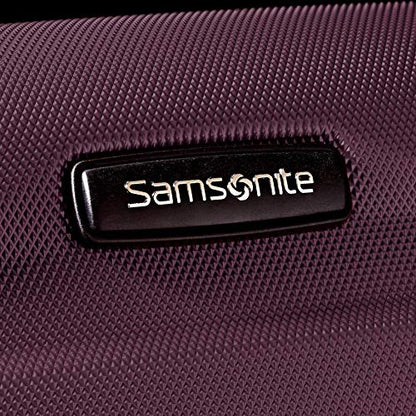 Samsonite Omni PC Hardside Expandable Luggage with Spinner Wheels, Purple, Checked-Medium 24-Inch - color: Purple, size: Checked-Medium 24-Inch