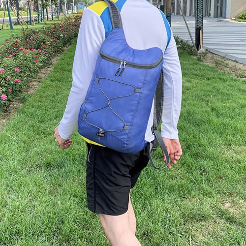 levayhill 16L Foldable Hiking Backpack,Small Packable Daypack, Royal Blue - color: Royal Blue