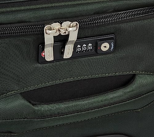 DELSEY PARIS Sky Max 2.0 Softside Expandable Luggage with Spinner Wheels, Green, 2-Piece Set (21/24) - color: Green, size: 2-Piece Set (21/24)