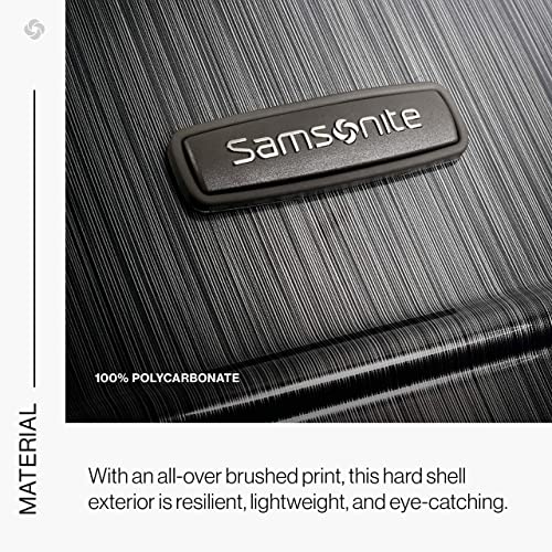 Samsonite Winfield 2 Hardside Expandable Luggage with Spinner Wheels, Brushed Anthracite, 2-Piece Set (20/24) - color: Brushed Anthracite, size: 2-Piece Set (Carry-on/Medium)