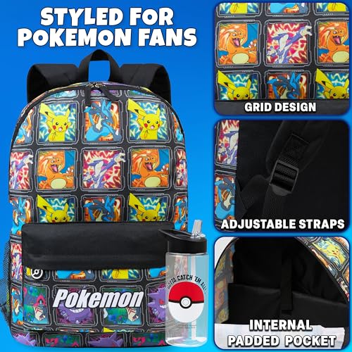 Get Trend Pokemon Boys Backpack and Water Bottle, 2 Piece Set - color: Multi Pokemon