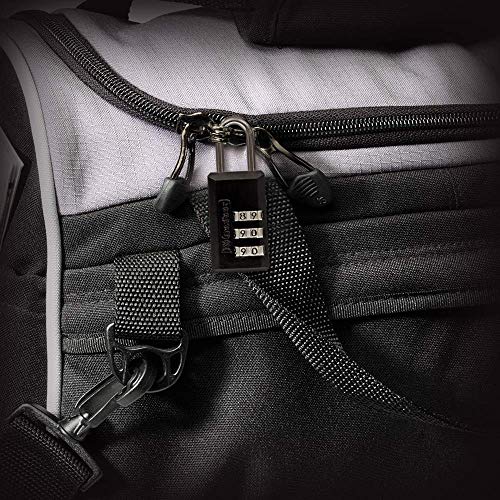 Master Lock Black Set Your Own Combination Luggage Lock, Custom Combo Suitcase Padlock for Travel Bags or Backpacks, 2 Pack, 646T - size: 2 Count ( Pack of 1)