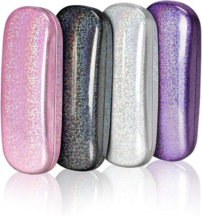 ZONLY Eyeglasses Case,(4 Piece) Unisex Hard Shell Eyeglasses Cases Protective Case For Glasse - color: Style a