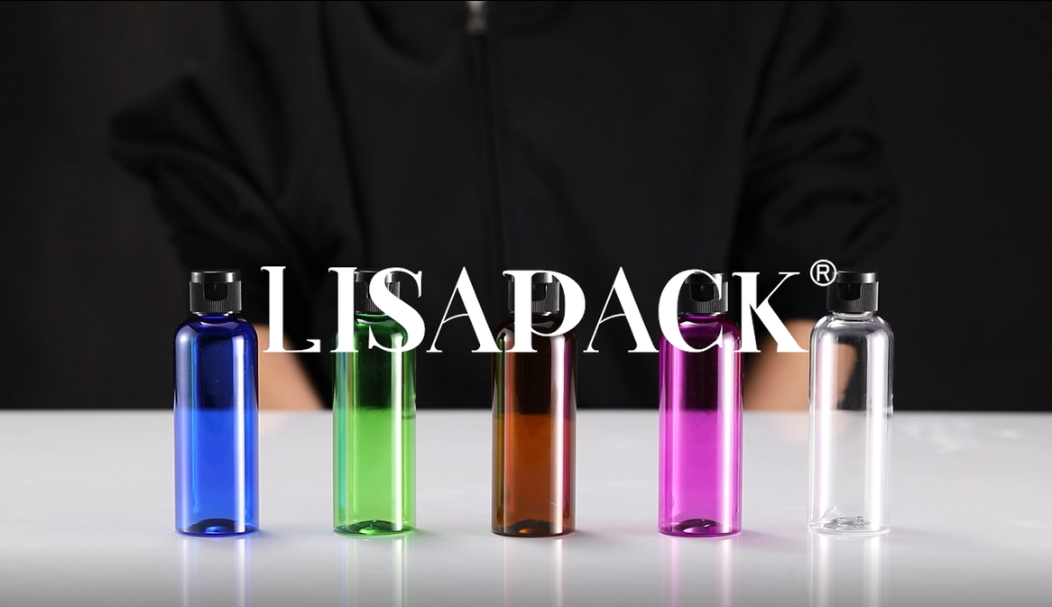 LISAPACK 3.4 oz Travel Bottles for Toiletries, Plastic Shampoo Containers - color: Blue